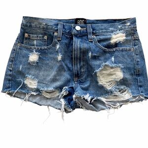 Urban Outfitters Distressed Blue Jean Shorts